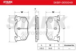 STARK Piduriklotsi komplekt,  ketaspidur SKBP-0010049