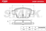 STARK Piduriklotsi komplekt,  ketaspidur SKBP-0010054