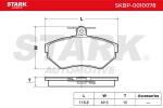 STARK Piduriklotsi komplekt,  ketaspidur SKBP-0010078