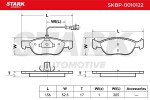 STARK Piduriklotsi komplekt,  ketaspidur SKBP-0010122