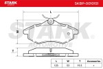STARK Piduriklotsi komplekt,  ketaspidur SKBP-0010151