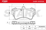 STARK Piduriklotsi komplekt,  ketaspidur SKBP-0010156