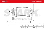 STARK Piduriklotsi komplekt,  ketaspidur SKBP-0010167