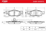 STARK Piduriklotsi komplekt,  ketaspidur SKBP-0010172
