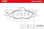 STARK Piduriklotsi komplekt,  ketaspidur SKBP-0010179