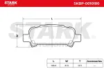 STARK Piduriklotsi komplekt,  ketaspidur SKBP-0010180