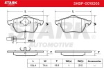 STARK Piduriklotsi komplekt,  ketaspidur SKBP-0010205