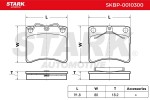 STARK Piduriklotsi komplekt,  ketaspidur SKBP-0010300