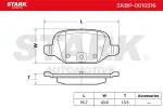 STARK Piduriklotsi komplekt,  ketaspidur SKBP-0010316
