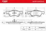 STARK Piduriklotsi komplekt,  ketaspidur SKBP-0010340