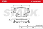 STARK Piduriklotsi komplekt,  ketaspidur SKBP-0010341