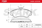 STARK Piduriklotsi komplekt,  ketaspidur SKBP-0011018