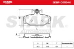 STARK Piduriklotsi komplekt,  ketaspidur SKBP-0011046