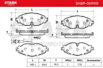 STARK Piduriklotsi komplekt,  ketaspidur SKBP-0011151