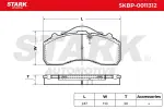 Stark Piduriklotsi komplekt, ketaspidur SKBP-0011312