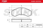 STARK Piduriklotsi komplekt,  ketaspidur SKBP-0011314
