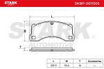 STARK Piduriklotsi komplekt,  ketaspidur SKBP-0011505