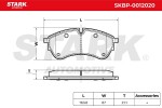 STARK Piduriklotsi komplekt,  ketaspidur SKBP-0012020