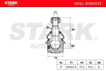 STARK Kande-/juhtliigend šarniir SKSL-0260013