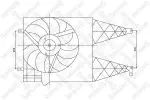 STELLOX Ventilaator,  mootorijahutus 12V 189 - 118W 29-99011-SX