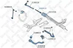 STELLOX Sisemine rooliots,  roolivarras 55-05321-SX