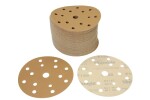 kuld paber abrasiivne: lihvketas, takjakinnitusega, arv auku: 15, .: P150, läbimõõt - mõõdud:150mm, värv: beez, pakend 100 tk