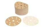 kuld paber abrasiivne: lihvketas, takjakinnitusega, arv auku: 15, .: P320, läbimõõt - mõõdud:150mm, värv: beez, pakend 100 tk