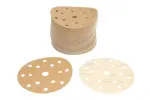 kuld paber abrasiivne: lihvketas, takjakinnitusega, arv auku: 15, .: P400, läbimõõt - mõõdud:150mm, värv: beez, pakend 100 tk