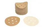 kuld paber abrasiivne: lihvketas, takjakinnitusega, arv auku: 7, .: P240, läbimõõt - mõõdud:150mm, värv: beez, pakend 100 tk