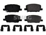 SWAG Piduriklotsi komplekt,  ketaspidur 33 10 3825