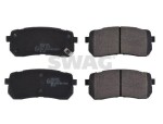 SWAG Piduriklotsi komplekt,  ketaspidur 33 10 6543