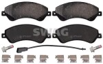SWAG Piduriklotsi komplekt, ketaspidur 50 91 6673
