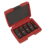 löögi kahe otsaga padrunite komplekt 1/2" ruutajam 77 mm 18,5 x 22,5 mm - 5 tk