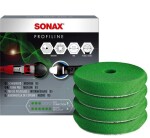 SONAX SX494241 / polishing sponge sonax, application: paint coating, 4pcs, diameter: 85mm, color: green, machine type: orbital (double) / rotary