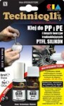 kõva plastiku liim 20ml koos krundiga,  sobivus: kunstlikud materjalid, kasutamine: PE; PP; PTEE; SI