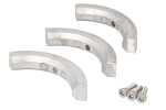 TECNOSEAL TENKITVOLVOELICA3PALE-AL / Anodes set tecnoseal (aluminum, intended for use: drinking water/salt water) volvo penta d1-13, d1-20, d1-30, d2-40, d2-55, md2010, md2020, md2030, md2040, ms10, ms15, zf280, zf68