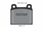 TEXTAR Piduriklotsi komplekt,  ketaspidur 2001107