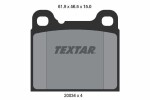 TEXTAR Piduriklotsi komplekt,  ketaspidur 2003402