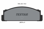 TEXTAR Piduriklotsi komplekt,  ketaspidur 2007404