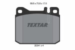 TEXTAR Piduriklotsi komplekt,  ketaspidur Q+ 2034110