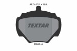 TEXTAR Piduriklotsi komplekt,  ketaspidur 2034402