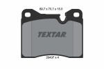 TEXTAR Piduriklotsi komplekt,  ketaspidur 2043703