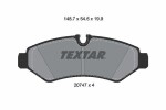 TEXTAR Piduriklotsi komplekt,  ketaspidur Q+ 2074701