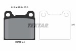 TEXTAR Piduriklotsi komplekt,  ketaspidur 2075506