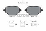 TEXTAR Piduriklotsi komplekt,  ketaspidur Q+ 2076401
