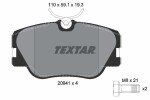 TEXTAR Piduriklotsi komplekt,  ketaspidur Q+ 2094102