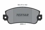 TEXTAR Piduriklotsi komplekt,  ketaspidur 2095005
