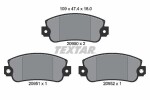 TEXTAR Piduriklotsi komplekt,  ketaspidur 2095006