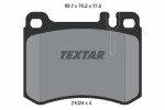 TEXTAR Piduriklotsi komplekt,  ketaspidur 2102404