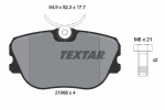 TEXTAR Piduriklotsi komplekt,  ketaspidur 2106804
